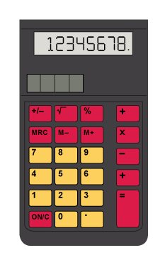 black calculator